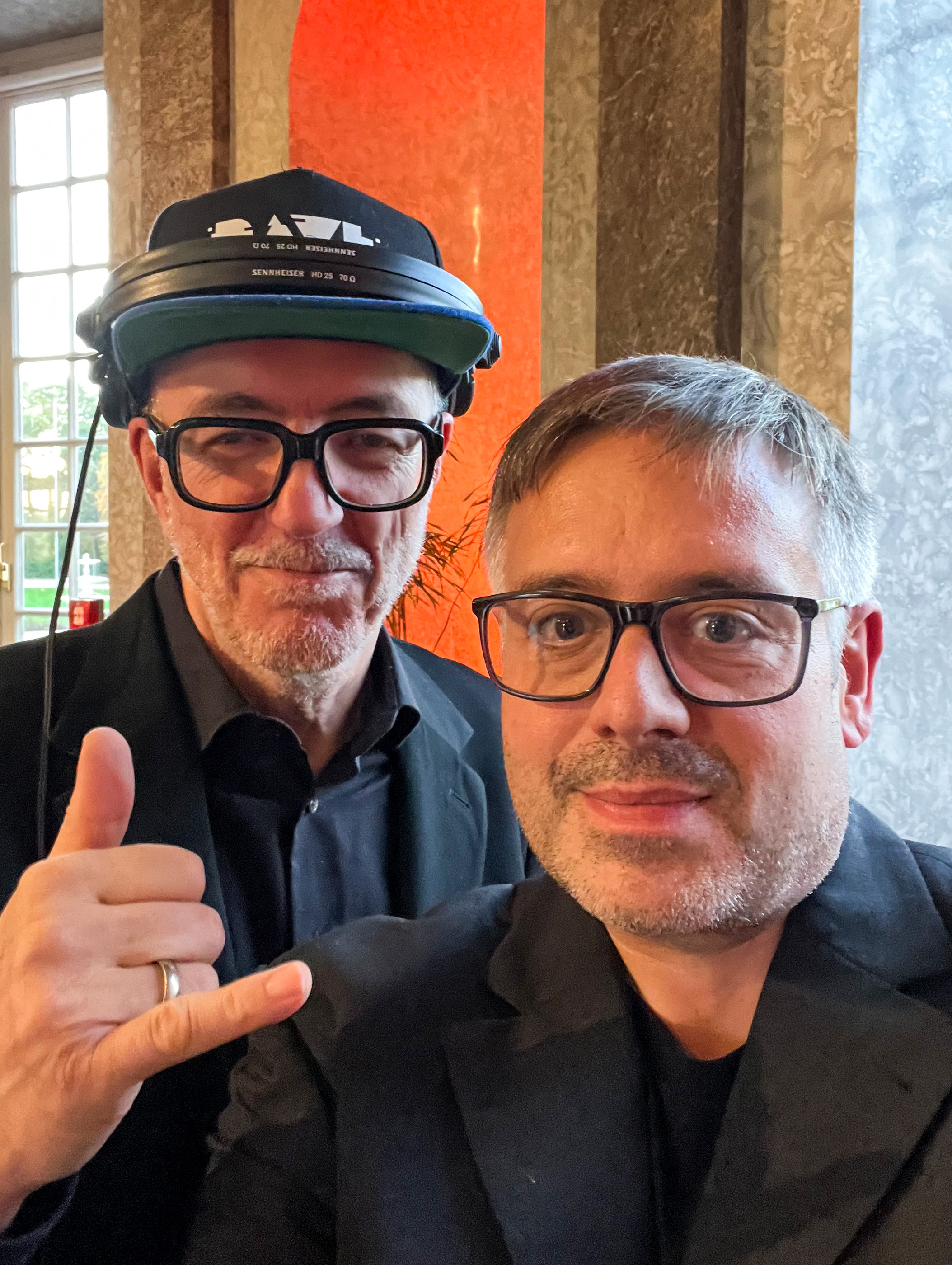Timm (rechts) mit Dr. Motte